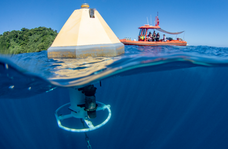 NOAA buoy pH sensor Tutuila 2023 — L'océan Pacifique branché sur écoute permanente