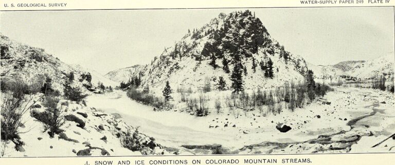 Water Supply and Irrigation Papers of the United States Geological Survey (1910) (14577111499) — Colorado : la neige disparaît avant d'atteindre le fleuve